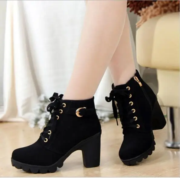 2016 New Autumn Winter Women Boots High Quality Solid Lace-up European Ladies Flock Fashion Boots k578
2016 New Autumn Winter Women Boots High Quality Solid Lace-up European Ladies Flock Fashion Boots k578