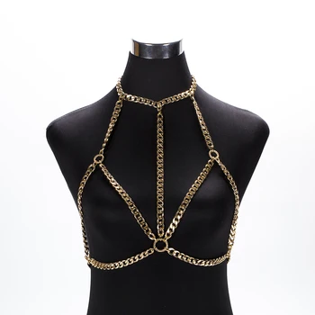 Wholesale Sexy Bra Chain Bikini Crystal Body Chain Neck Choker Chain Gold Silver Color Halter Jewelry for Women Backless OEM
Wholesale Sexy Bra Chain Bikini Crystal Body Chain Neck Choker Chain Gold Silver Color Halter Jewelry for Women Backless OEM