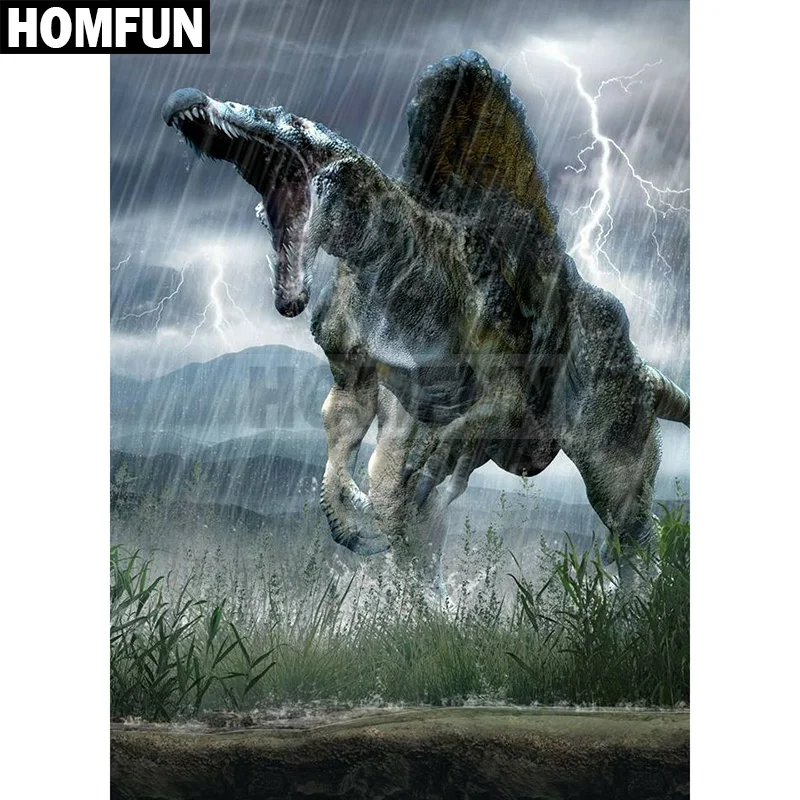 HOMFUN Full Square/Round Drill 5D DIY Diamond Painting "Animal dinosaurs" 3D Embroidery Cross Stitch 5D Decor Gift A00333
HOMFUN Full Square/Round Drill 5D DIY Diamond Painting "Animal dinosaurs" 3D Embroidery Cross Stitch 5D Decor Gift A00333