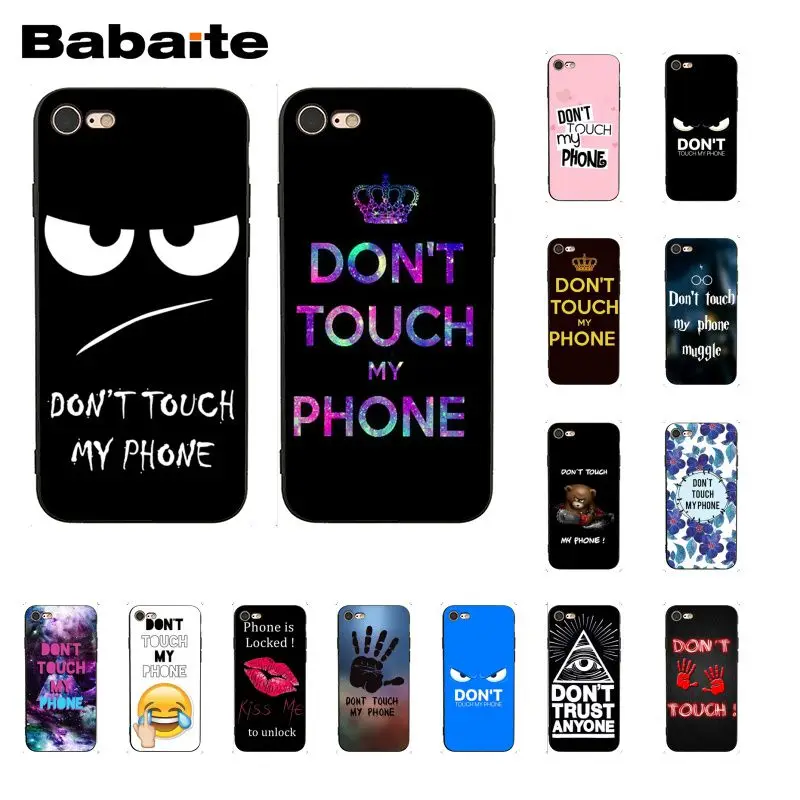 Babaite Do Not dont Touch My Phone Phone case for iphone 11 Pro 11Pro Max X XS MAX 6 6S 7 7plus 8 8Plus 5 5S XR
Babaite Do Not dont Touch My Phone Phone case for iphone 11 Pro 11Pro Max X XS MAX 6 6S 7 7plus 8 8Plus 5 5S XR