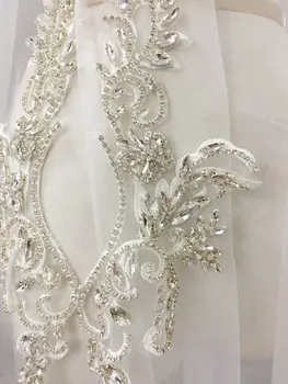 1 Pair Exquisite Clear 3D Rhinestone Beaded Bridal Lace Applique for Wedding Sash Bridal Hair Flower Boutique Bridal Sash
1 Pair Exquisite Clear 3D Rhinestone Beaded Bridal Lace Applique for Wedding Sash Bridal Hair Flower Boutique Bridal Sash