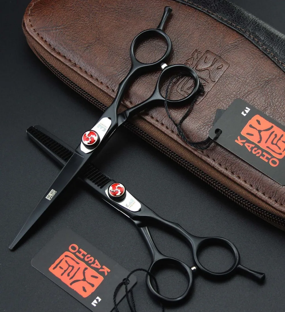 Japan Kasho 6 inch Profissional Hairdressing Scissors Hair Cutting Scissors Set Barber Shears with leather case For hairdresser
Japan Kasho 6 inch Profissional Hairdressing Scissors Hair Cutting Scissors Set Barber Shears with leather case For hairdresser