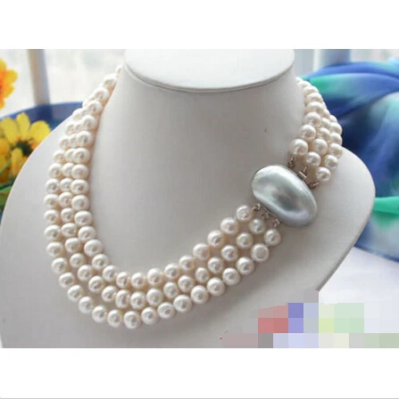 Free shipping >>>>>>P2310 3ROW 10MM WHITE ROUND FRESHWATER CULTURED PEARL NECKLACE
Free shipping >>>>>>P2310 3ROW 10MM WHITE ROUND FRESHWATER CULTURED PEARL NECKLACE