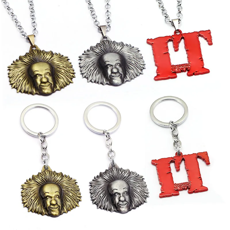 Hot Moive It Keychain Stephen King Key chains Necklace Key Metal Chain Holder Women Men Jewelry Accessory Chaveiro llaveros
Hot Moive It Keychain Stephen King Key chains Necklace Key Metal Chain Holder Women Men Jewelry Accessory Chaveiro llaveros