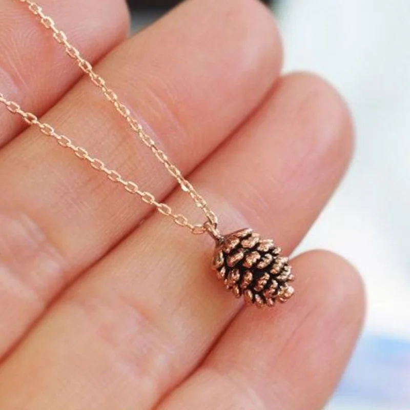 Tiny Cute Acorn Pinecone Necklace Minimal Pine Cone Necklace Small Cartoon Squirrel Nut Necklaces Pendant for Women N455
Tiny Cute Acorn Pinecone Necklace Minimal Pine Cone Necklace Small Cartoon Squirrel Nut Necklaces Pendant for Women N455