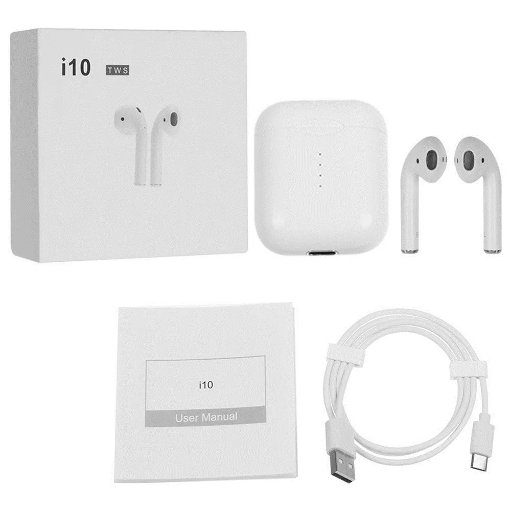i10 TWS Double Mini Wireless Bluetooth touch Earphone Earbuds With Charging Box Mic for Samsung Android Xiaomi iphone
i10 TWS Double Mini Wireless Bluetooth touch Earphone Earbuds With Charging Box Mic for Samsung Android Xiaomi iphone