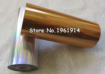 One Roll (640mmx120m) Laser Golden Color Hot Stamping Foil Paper High Quality and Factory Price
One Roll (640mmx120m) Laser Golden Color Hot Stamping Foil Paper High Quality and Factory Price