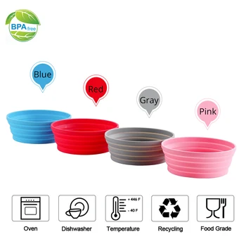 680ml Food Grade Silicone Collapsible Expandable Bowl 4 Color Travel Foldable Portable Bowl Outdoor Soup Bowl for Camping/Hiking
680ml Food Grade Silicone Collapsible Expandable Bowl 4 Color Travel Foldable Portable Bowl Outdoor Soup Bowl for Camping/Hiking