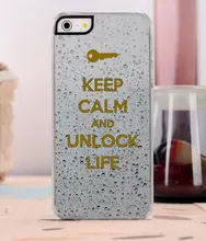 keep calm and unlock life fashion original cover luxury case for iphone 4 4s 5 5s