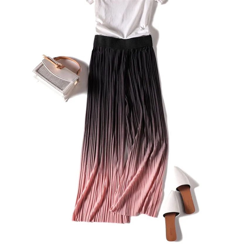 New Fashion Women Chiffon Wide Leg Pant Casual Ankle-Length Pleated Pant Summer Female Eastic Waist Thin Pants Trousers WZ467
New Fashion Women Chiffon Wide Leg Pant Casual Ankle-Length Pleated Pant Summer Female Eastic Waist Thin Pants Trousers WZ467