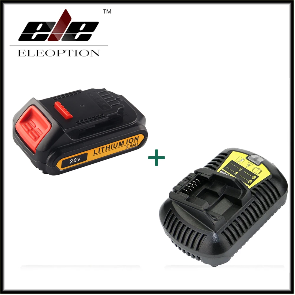 Eleoption 20V 2000mAh Li-ion Rechargeable Battery For DCB203 DCB181 DCB180 DCB200 DCB201 DCB201-2 + Charger
Eleoption 20V 2000mAh Li-ion Rechargeable Battery For DCB203 DCB181 DCB180 DCB200 DCB201 DCB201-2 + Charger