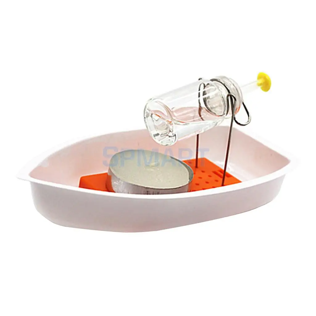 Novelty Wood Steam Candle Powered Boat Steamships Vehicle Toy Kids Student Physics Learning Science Gadget DIY Assembly Kits