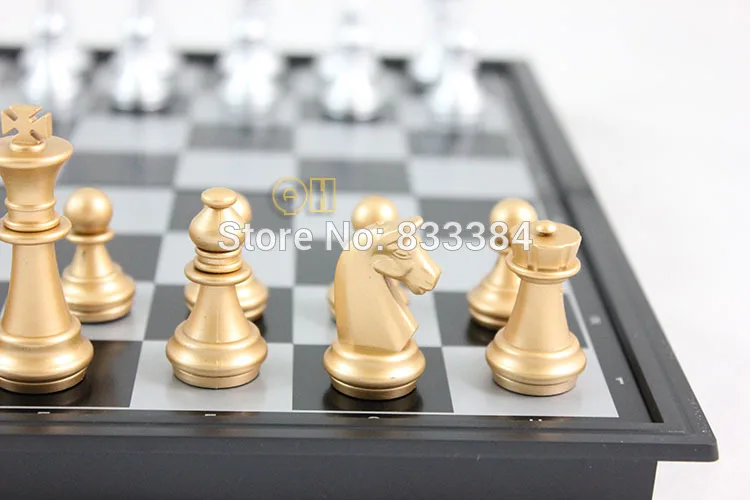 2sets Gold and silver folding magnetic chess strengthen magnetic disk International Chess Folding Magnetic Board
2sets Gold and silver folding magnetic chess strengthen magnetic disk International Chess Folding Magnetic Board