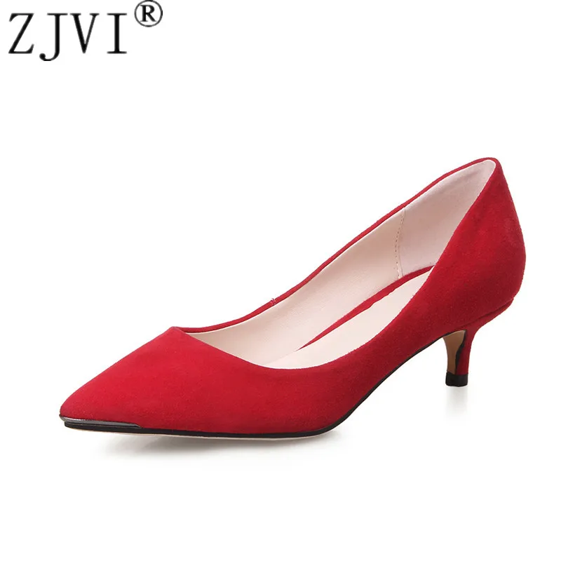 ZJVI 2019 woman suede pointed toe genuine leather thin heels pumps for women summer shoes autumn ladies shoes black dress heel
ZJVI 2019 woman suede pointed toe genuine leather thin heels pumps for women summer shoes autumn ladies shoes black dress heel