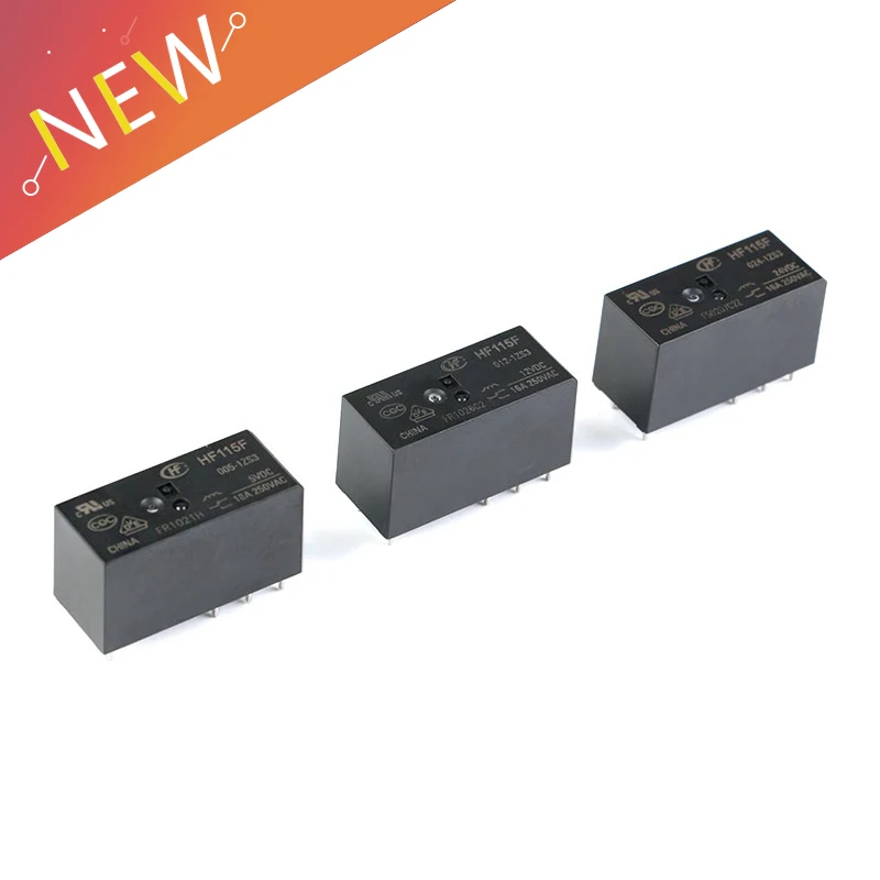 2 шт. 8 контактное реле HF 115F 005 1ZS3 012 024 5 в 12 В 24 16 А 250 переменного тока Реле комплект
