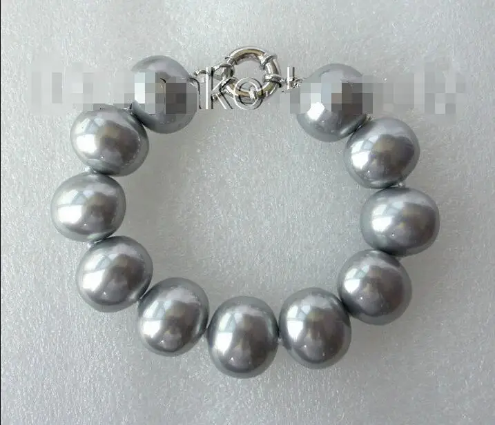 FREE SHIPPING HOT sell new Style >>>> stunning big 19mm baroque gray south sea SHELL pearl bracelet 8" h1068
FREE SHIPPING HOT sell new Style >>>> stunning big 19mm baroque gray south sea SHELL pearl bracelet 8" h1068