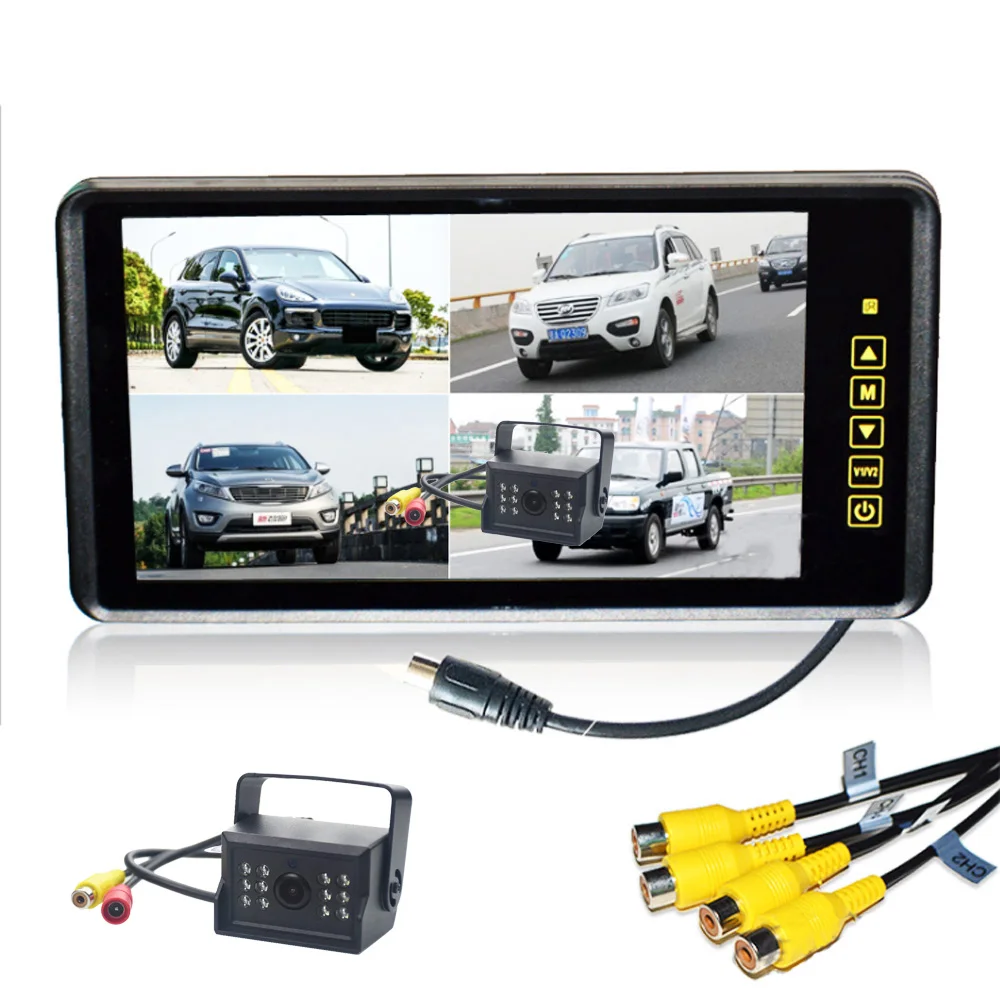 9 Inch Rearview Mirror Display 480*234 LCD Monitor RCA Input Reversing Priority With 2 Ultra-clear 12 LED Reversing Camera
9 Inch Rearview Mirror Display 480*234 LCD Monitor RCA Input Reversing Priority With 2 Ultra-clear 12 LED Reversing Camera