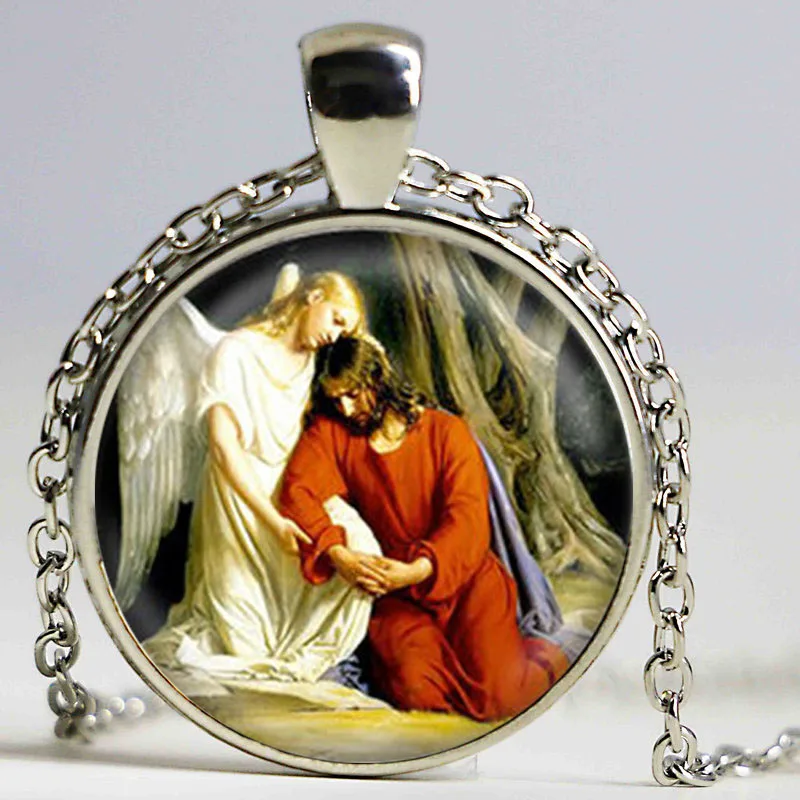 Фото Христос Gesthsemane Подвеска Ожерелье Карл Блаш Иисус религиозный христианский