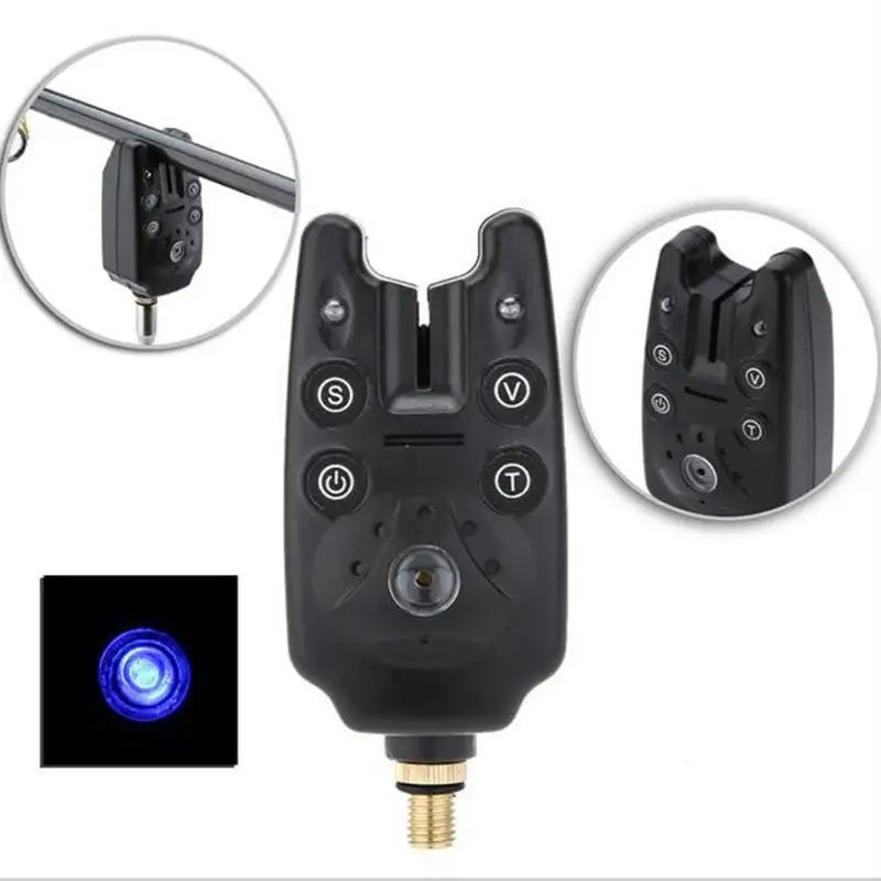 Fishing Bite Alarm with 2 LEDs Blue Light Adjustable Tone Volume Sensitivity Sound Fish Bite Alarm Waterproof Fishing Tool,Black
Fishing Bite Alarm with 2 LEDs Blue Light Adjustable Tone Volume Sensitivity Sound Fish Bite Alarm Waterproof Fishing Tool,Black