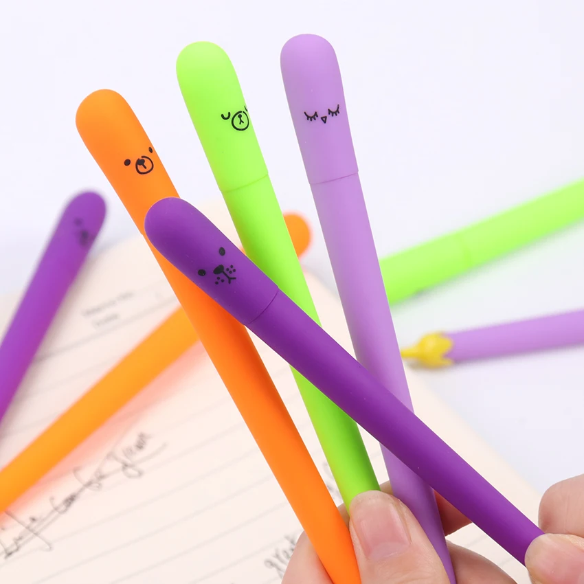 

3PCS Cute Creative 0.5mm Black Ink Vegetables Gel Pens Plastic Neutral Pens for Office School Writing Supplies