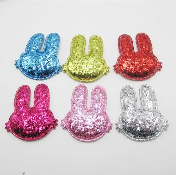 6pcs 5x4.7cm Glitters Rabbit Head Padded Appliqued For BB Clip Accessories And DIY stick-on Cloth/hat/shoe/jewelry decoration
6pcs 5x4.7cm Glitters Rabbit Head Padded Appliqued For BB Clip Accessories And DIY stick-on Cloth/hat/shoe/jewelry decoration