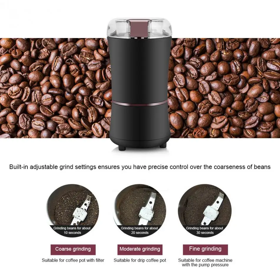 Molinillo de café eléctrico de 400W Frijoles Especias Nueces Rectifica 
