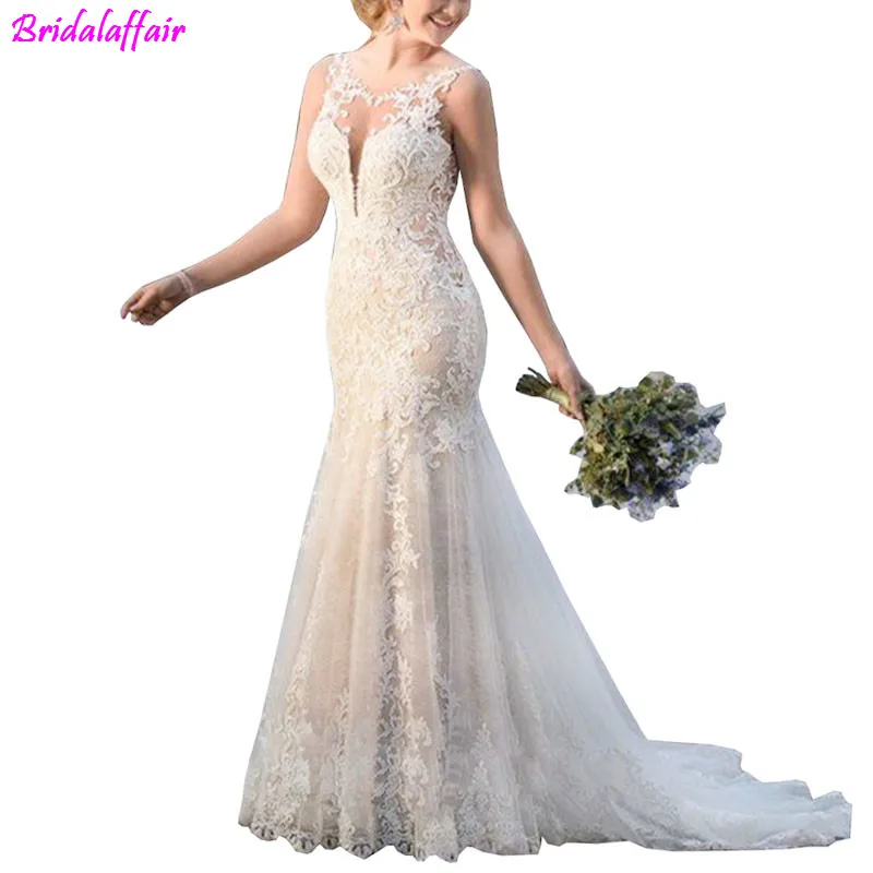 Mermaid Wedding Dress 2019 Appliques Bridal Gowns Lace Wedding Gowns Custom made Plus size Dress Wedding vestido novia sirena 
Mermaid Wedding Dress 2019 Appliques Bridal Gowns Lace Wedding Gowns Custom made Plus size Dress Wedding vestido novia sirena
