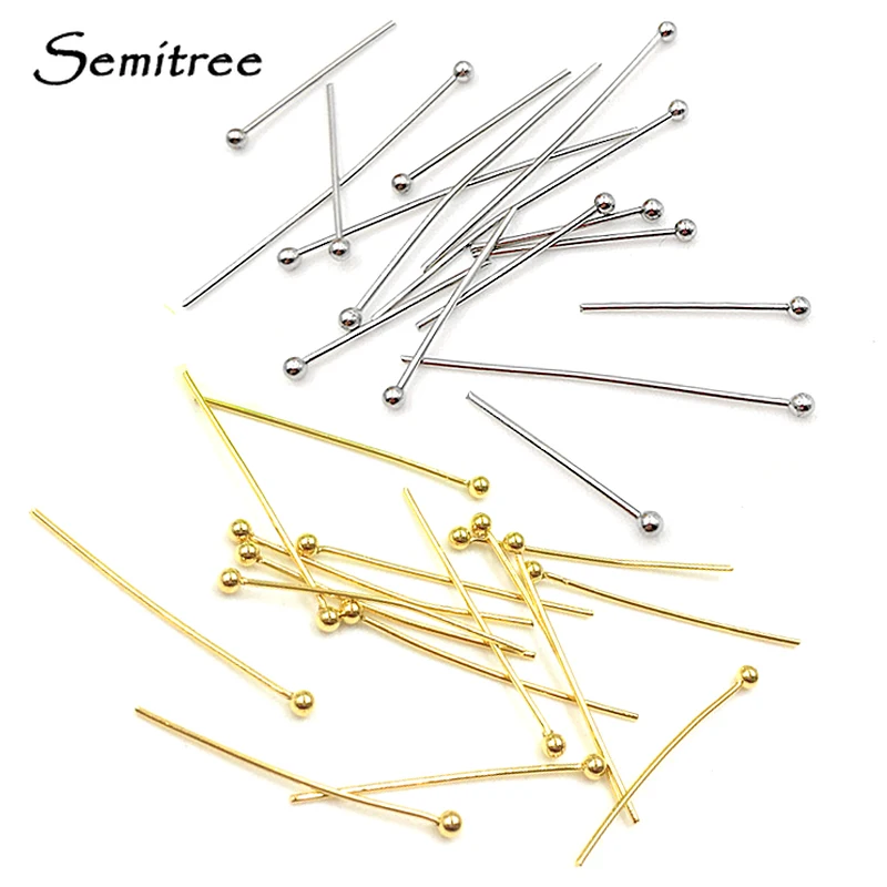 Semitree 50Pcs 0.6mm Stainless Steel Gold Color Head Pins DIY Earrings Findings for Handmade Crafts Jewelry Making 20/30mm
Semitree 50Pcs 0.6mm Stainless Steel Gold Color Head Pins DIY Earrings Findings for Handmade Crafts Jewelry Making 20/30mm