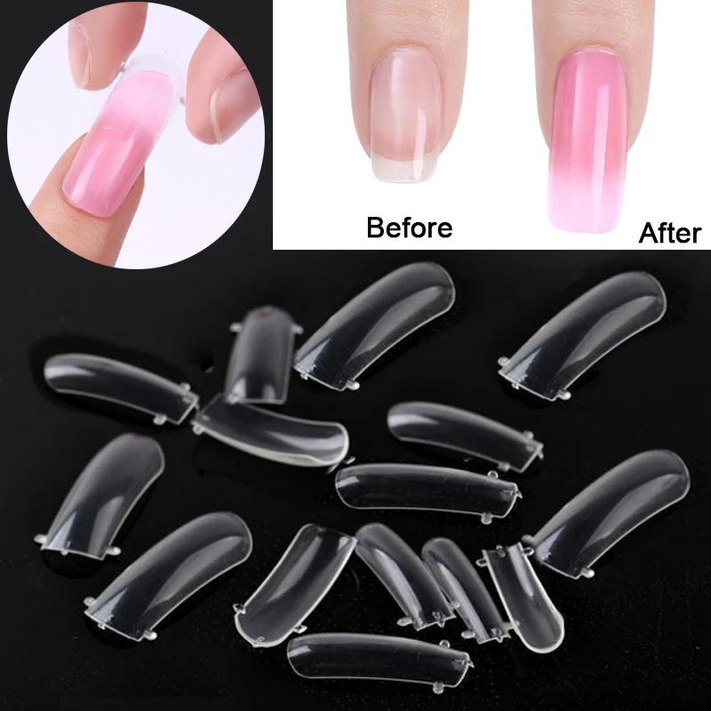500pcs/pack Dual Transparent gel Nail System Form for UV Acrylic false nail Art mold Tips fake nails art
500pcs/pack Dual Transparent gel Nail System Form for UV Acrylic false nail Art mold Tips fake nails art