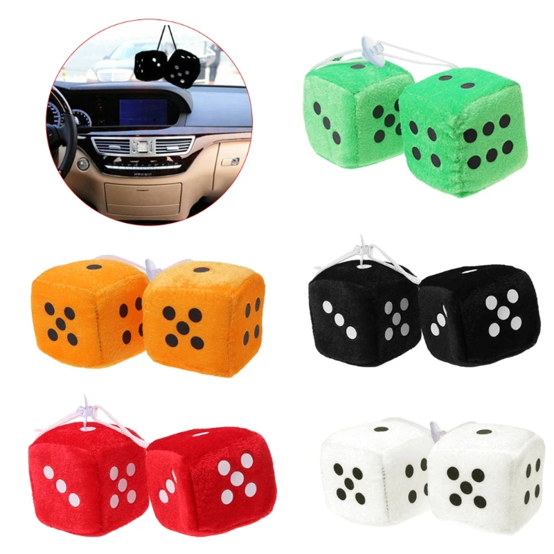 New 1 Pair Fuzzy Dice Dots Rear View Mirror Hanger Decoration Car Styling Accessorie
New 1 Pair Fuzzy Dice Dots Rear View Mirror Hanger Decoration Car Styling Accessorie