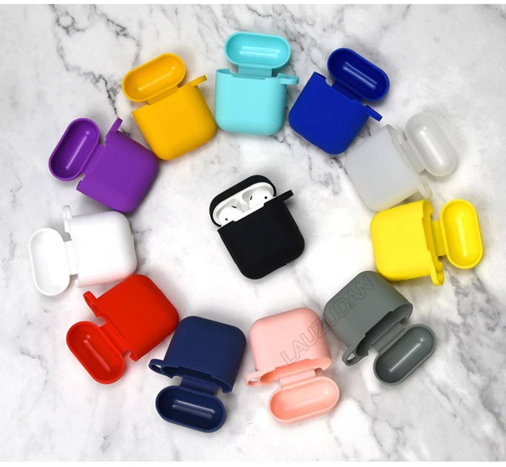 Mini Soft Silicone Case For Apple Airpods Shockproof Cover For Apple AirPods Wireless Earphone Cases for Air Pods Protector Case