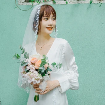 2019 ISHSY White Ivory Short Bridal Weeding Veils with Comb Appliques edge Elbow Lengh Bride Veil Voiles Mariage Velos de novia
2019 ISHSY White Ivory Short Bridal Weeding Veils with Comb Appliques edge Elbow Lengh Bride Veil Voiles Mariage Velos de novia
