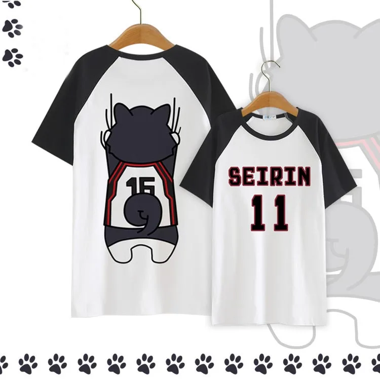 4Colors Kuroko's Basket ball Seirin 11 Kuroko Tetsuya T-shirt Cosplay Costume Kuroko No Basuke Short Sleeve Cotton Tee Shirt
4Colors Kuroko's Basket ball Seirin 11 Kuroko Tetsuya T-shirt Cosplay Costume Kuroko No Basuke Short Sleeve Cotton Tee Shirt