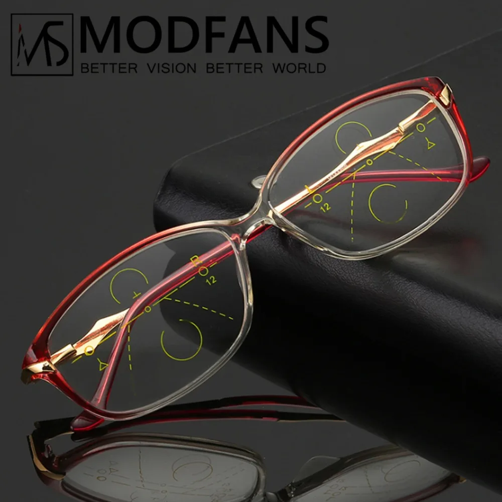 Progressive reading glasses women multifocal glasses transition lens TR90 alloy frame with diopter+1+1.5+2+2.5+3+3.5
Progressive reading glasses women multifocal glasses transition lens TR90 alloy frame with diopter+1+1.5+2+2.5+3+3.5