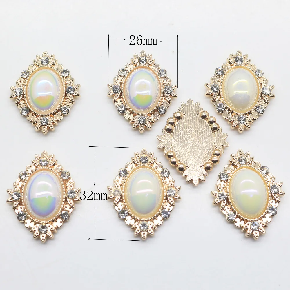 ZMASEY Hot 32*26mm DIY 10pcs/set rhinestone alloy Diamond button accessory Wedding Decorative Girl Jewelry.
ZMASEY Hot 32*26mm DIY 10pcs/set rhinestone alloy Diamond button accessory Wedding Decorative Girl Jewelry.