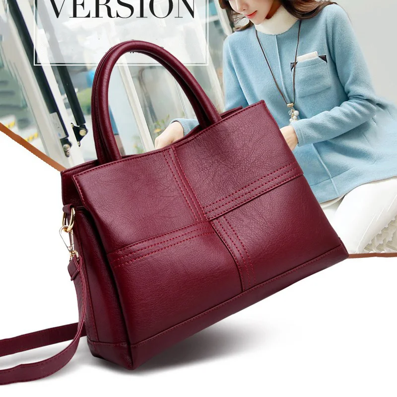 Women's Casual Tote PU Leather Handbag Splicing Large Capacity Three-layer Soft Simple High-end Shoulder Bags
Women's Casual Tote PU Leather Handbag Splicing Large Capacity Three-layer Soft Simple High-end Shoulder Bags