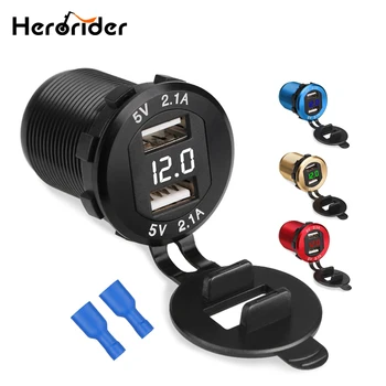 12V Car Charger Cigarette Lighter Socket Splitter Auto Voltmeter 12V-24V 2 Port USB Car Charger Power Adaptor Car Socket
12V Car Charger Cigarette Lighter Socket Splitter Auto Voltmeter 12V-24V 2 Port USB Car Charger Power Adaptor Car Socket