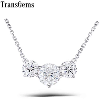 Transgems Solid 18K 750 White Gold 2CTW FGH Color Moissanite Pendant Necklace Wedding Birthday Anniversary Gifts Gold Necklace
Transgems Solid 18K 750 White Gold 2CTW FGH Color Moissanite Pendant Necklace Wedding Birthday Anniversary Gifts Gold Necklace