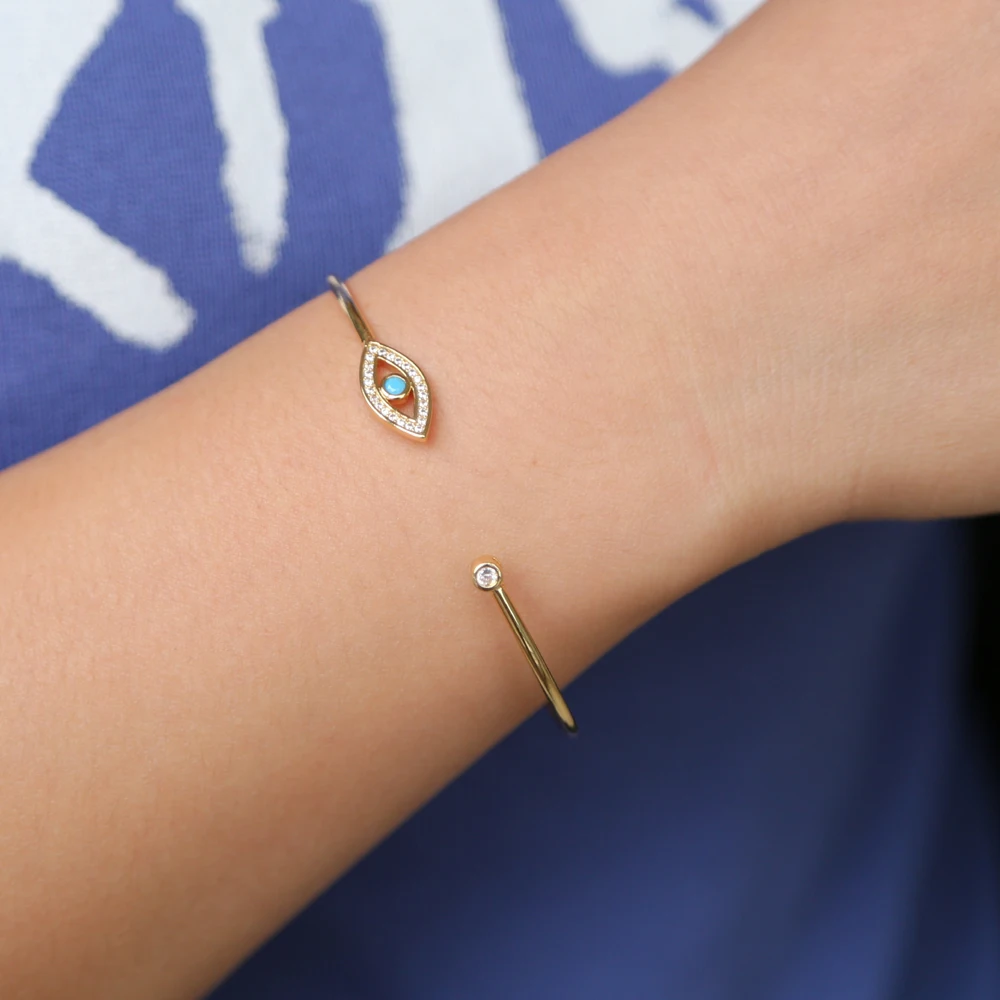 gold color plated tiny thin adjust bangle minimal round cz turkish evil eye charm open bracelet for women girls elegance jewelry
gold color plated tiny thin adjust bangle minimal round cz turkish evil eye charm open bracelet for women girls elegance jewelry