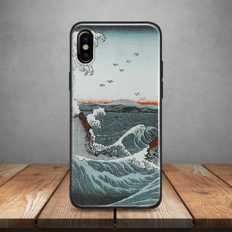 Japanese Vintage Ukiyo-e Wave Soft Silicone Phone Case Cover For Apple iPhone 5 5s Se 6 6s 7 8 Plus X XR XS MAX 
Japanese Vintage Ukiyo-e Wave Soft Silicone Phone Case Cover For Apple iPhone 5 5s Se 6 6s 7 8 Plus X XR XS MAX