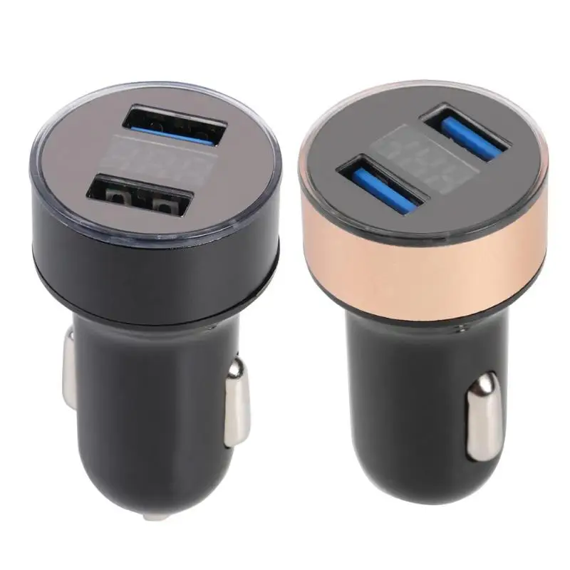 3.1 A Dual USB Car Charger Power Adapter with Voltmeter Display Splitter Intelligent fast short circuit protection charging safe
3.1 A Dual USB Car Charger Power Adapter with Voltmeter Display Splitter Intelligent fast short circuit protection charging safe