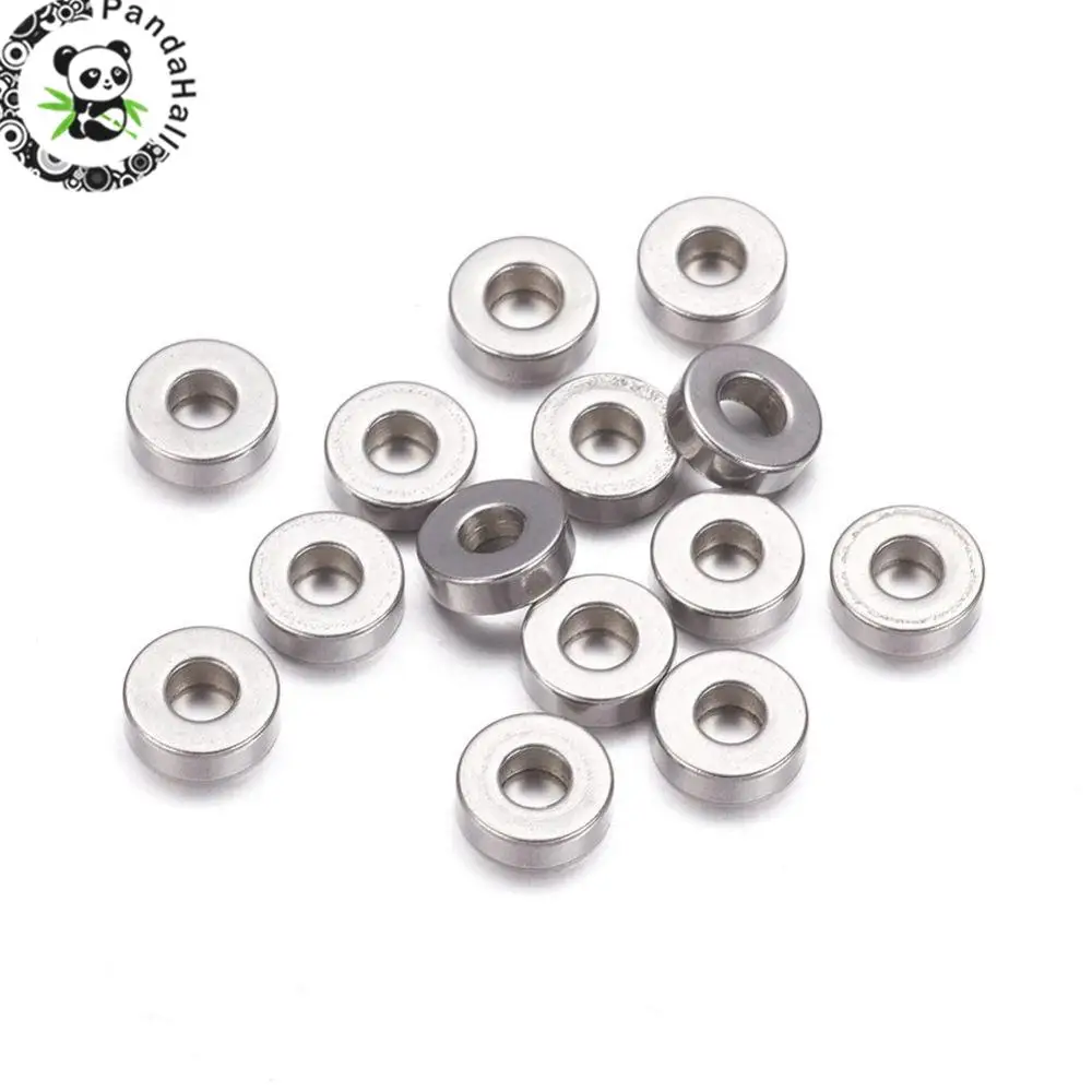 100pc 304 Stainless Steel Bead Spacers Flat Round Stainless Steel Color 7x2mm For DIY Jewelry Making Handicrafts Supplies
100pc 304 Stainless Steel Bead Spacers Flat Round Stainless Steel Color 7x2mm For DIY Jewelry Making Handicrafts Supplies