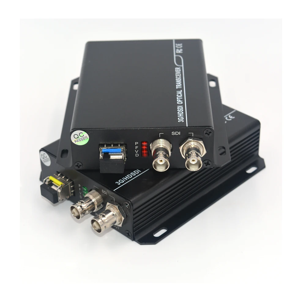 

3G HD SDI Video/Audio over Fiber optic Media Converters Transmitter Receiver single fiber up 10Km SFP LC for HD video broadcast