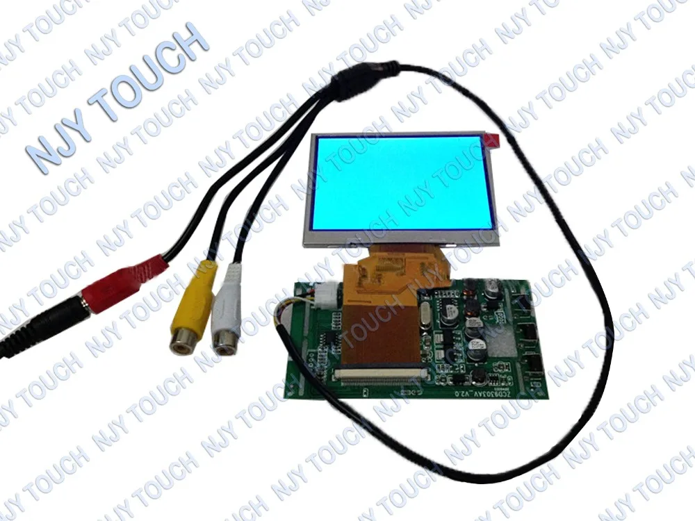 Free shipping 3.5inch TFT 320x240 LQ035NC111 LCD Screen Panel + 2AV LCD Controller Board Kit