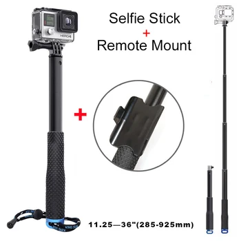 

new gopro selfie monopod stick with Remote Mount for gopro hero 3 3+ 4 HD xiaomi yi sj 4000 5000 6000 camera accessories