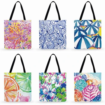 Watercolor Abstract Art Illustration Print Tote Bag For Women Linen Fabric Casual Totes Outdoor Beach Bag Foldable Shopping Bag
Watercolor Abstract Art Illustration Print Tote Bag For Women Linen Fabric Casual Totes Outdoor Beach Bag Foldable Shopping Bag