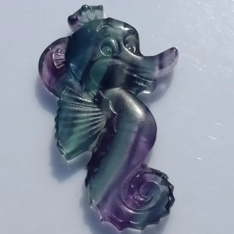 DHXYZB 70*40mm Natural gem stone crystal animal fluorspar sea horse Carving mineral Healing fluorite statue decor Fashion Gift
DHXYZB 70*40mm Natural gem stone crystal animal fluorspar sea horse Carving mineral Healing fluorite statue decor Fashion Gift