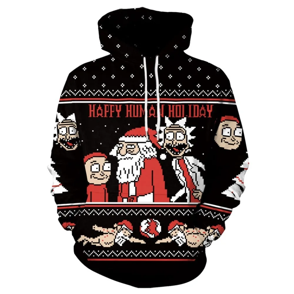 Rick and Morty Happy Human Holiday Hoodie Sweatshirt Men Women 3D Print Streetwear Christmas
Rick and Morty Happy Human Holiday Hoodie Sweatshirt Men Women 3D Print Streetwear Christmas