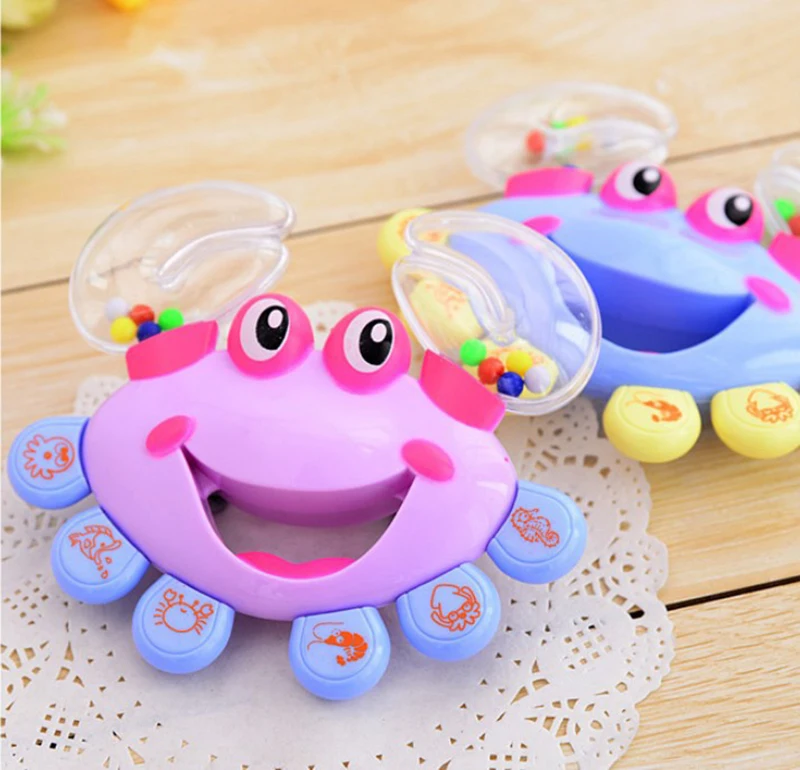 Hot Sale newborn toddler Cartoon Crab Model Hand Bells Cute Education Toy Funny Baby Hand Bells Toddler Rattle baby toys
Hot Sale newborn toddler Cartoon Crab Model Hand Bells Cute Education Toy Funny Baby Hand Bells Toddler Rattle baby toys