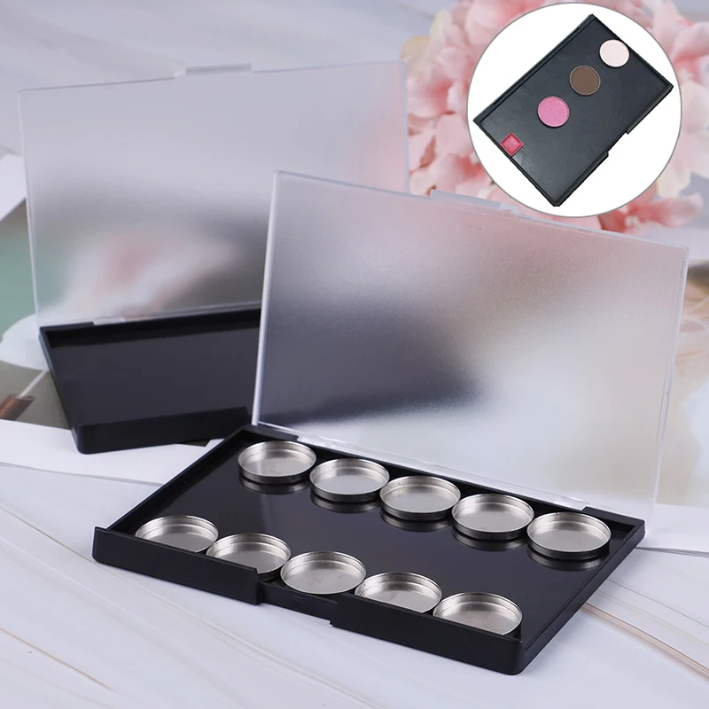 

JETTING Fashion 10 Grids Empty Cosmetics Makeup Eyeshadow Concealer Plastic Magnetic Palette Pans DIY Box For Beauty Women Girl